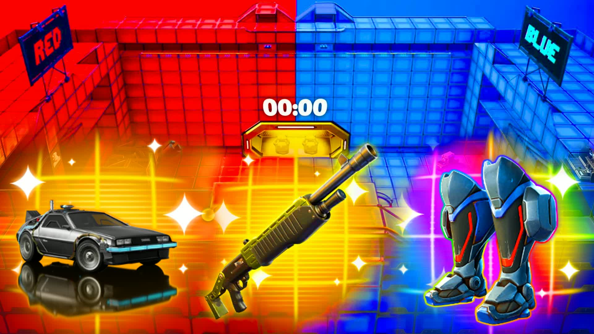 RVB RED  VS BLEU UNC🔴🔵 — Fortnite Creative map