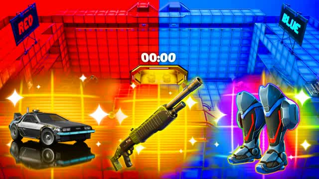 RVB RED  VS BLEU UNC🔴🔵 — Fortnite Creative map cover art