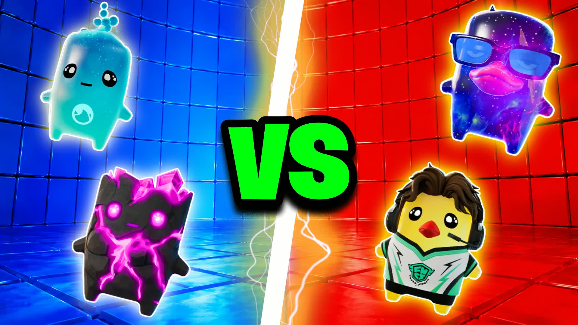 BLUE VS RED FLASH GEAR 🔵🔴 — Fortnite Creative map