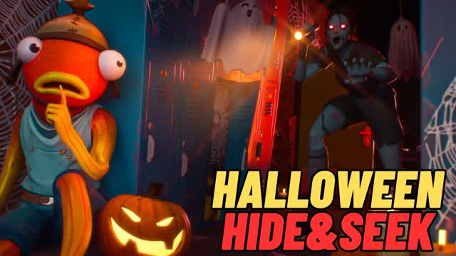 🎃 SCHOOL HALLOWEEN | Hide and Seek 👻 — Fortnite Creative map cover art