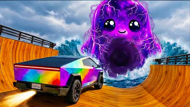 SPRITE CAR GAME 🕹️ RAMP JUMP HORROR — Fortnite Creative map