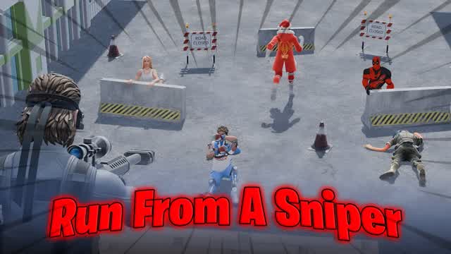 Run From A Sniper 🔥 — Fortnite Creative map cover art