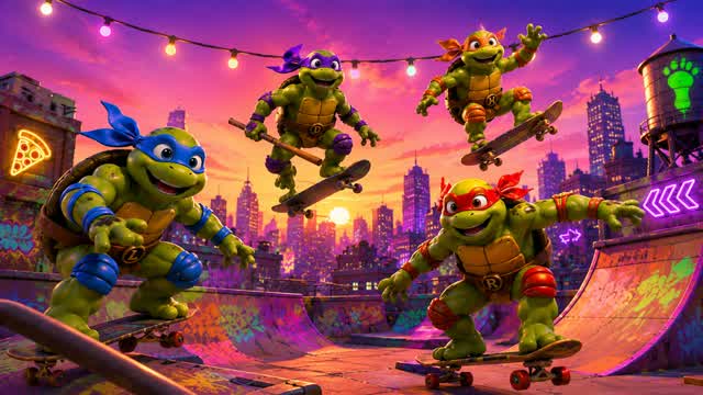 🐢 TMNT 99 BOTS MAYHEM 🥷 FFA — Fortnite Creative map