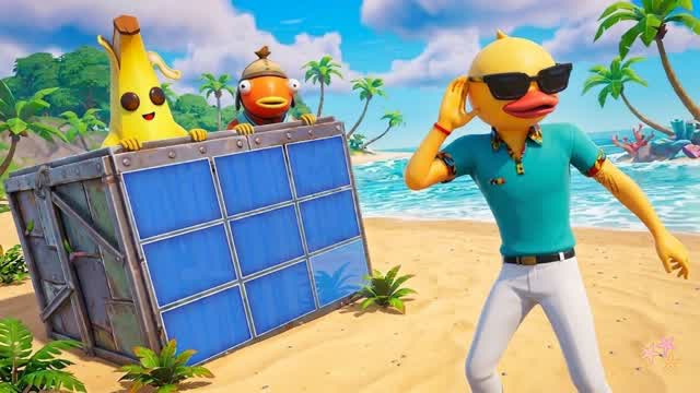 1V1 TROPICAL 🌴 — Fortnite Creative map cover art