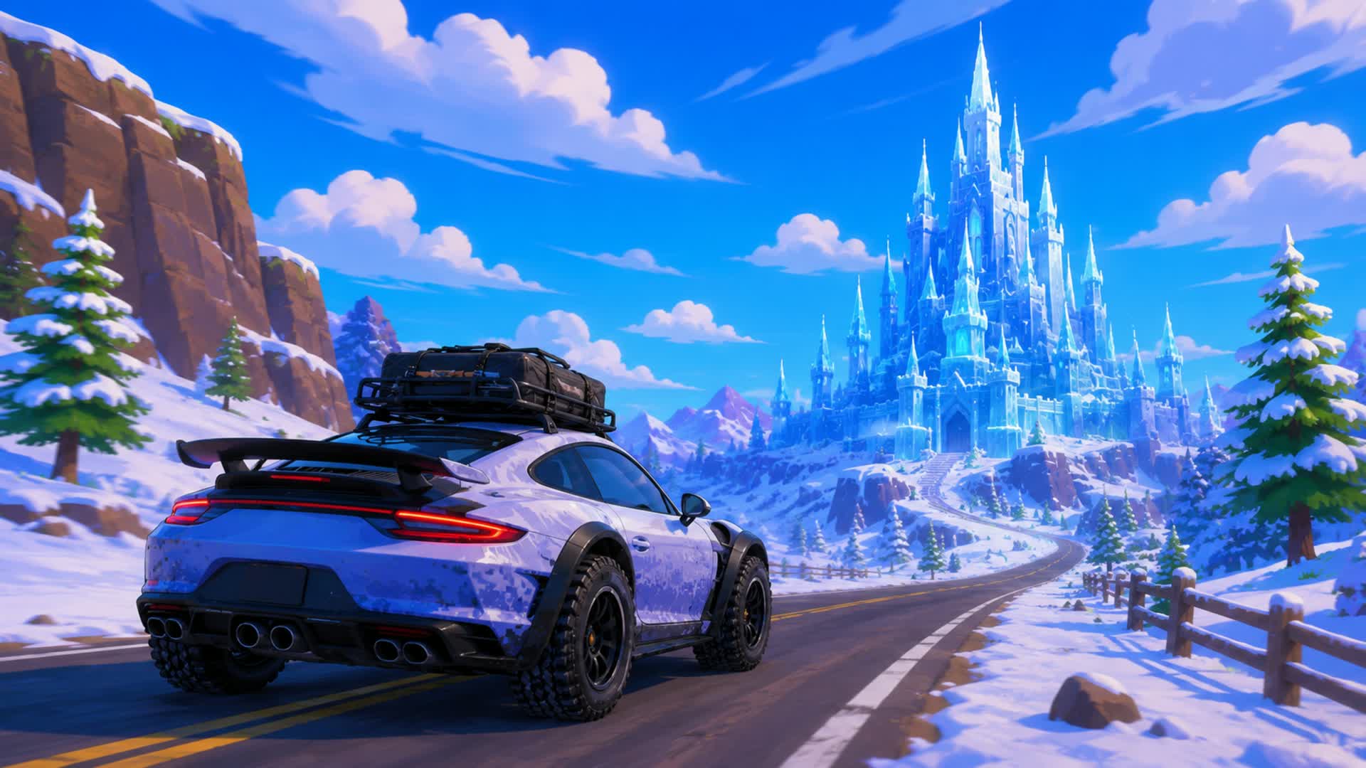 TMNT Castle Drive 🚗 FFA ⭐️ Zombies 🧟 — Fortnite Creative map