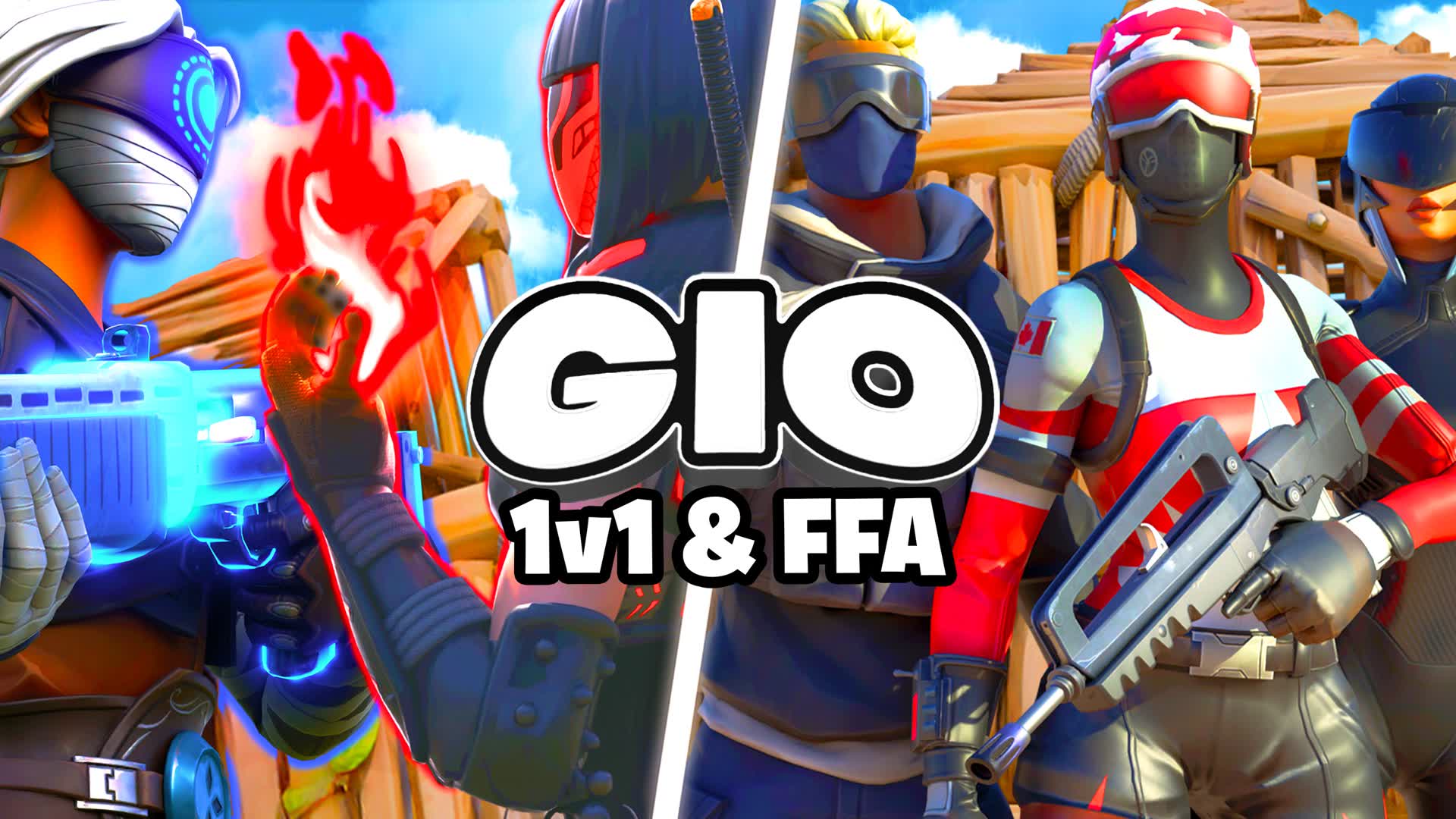 Gio 1v1 Build Fights (200 Pump) — Fortnite Creative map