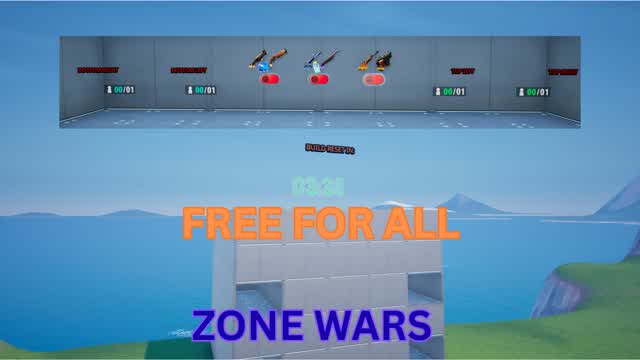 FREE FOR ALL ZONE WARS — Fortnite Creative map cover art
