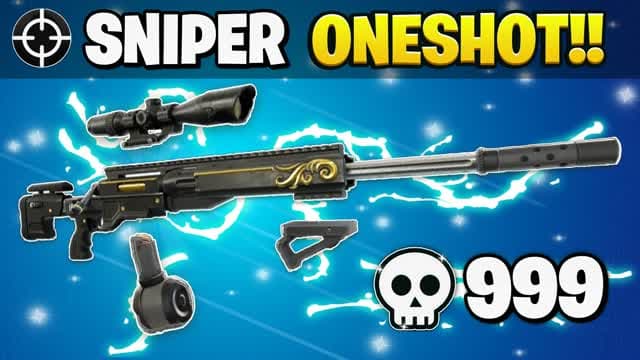 SNIPER ONE SHOT 🎯 — Fortnite Creative map cover art
