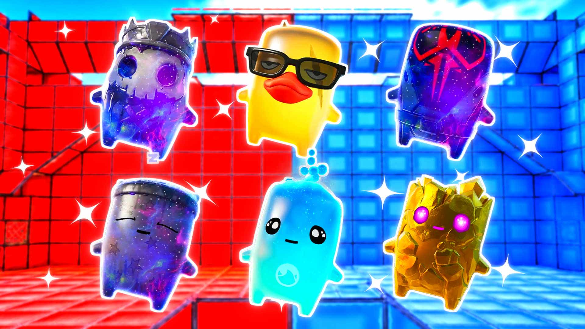 RED VS BLUE SILENT AXIS 🔴🔵 — Fortnite Creative map