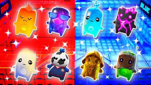RED VS BLUE FORCE KICK 🔴🔵 — Fortnite Creative map cover art