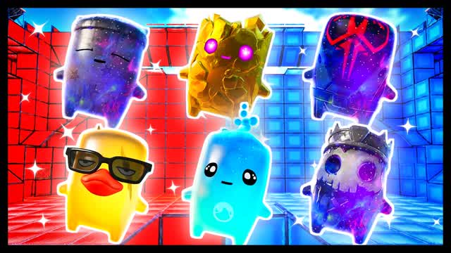 BLUE VS RED OWN YOUR AIM 🔵🔴 — Fortnite Creative map cover art