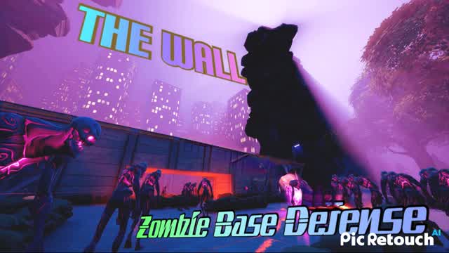 The Wall - Zombie Base Defense — Fortnite Creative map cover art