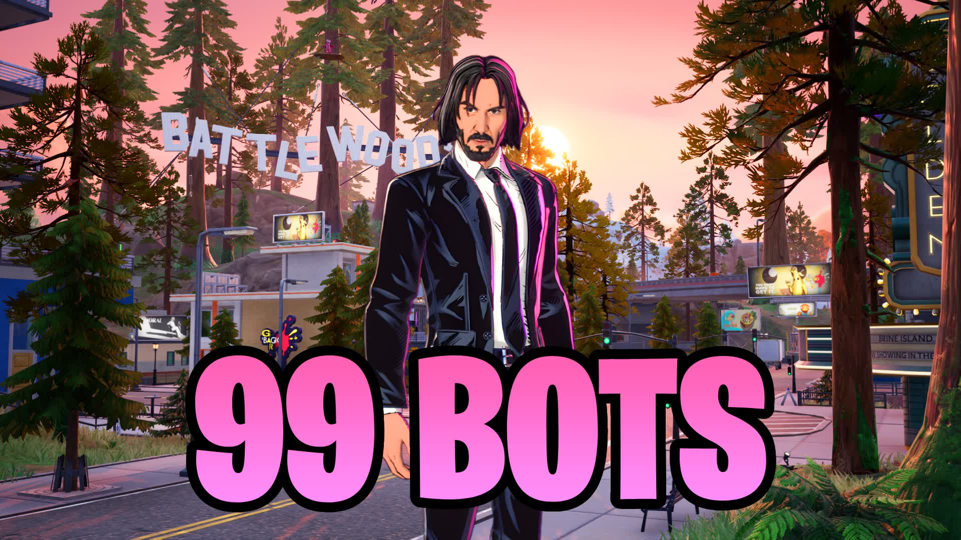 99 BOTS بوتات — Fortnite Creative map