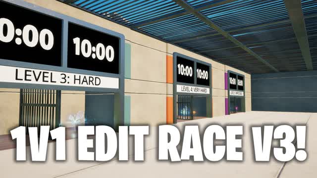 Raider's 1v1 Edit Race Course v3! — Fortnite Creative map