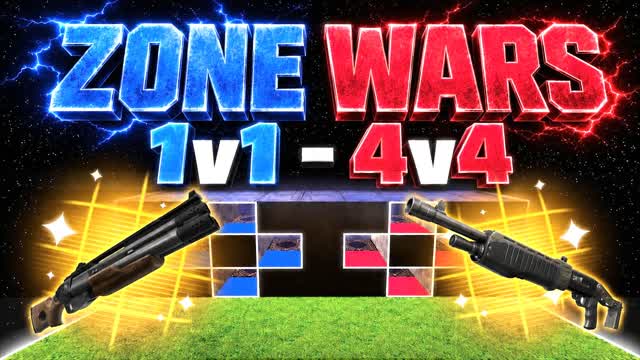 PRO ZONE WARS (1V1 - 4V4) — Fortnite Creative map cover art