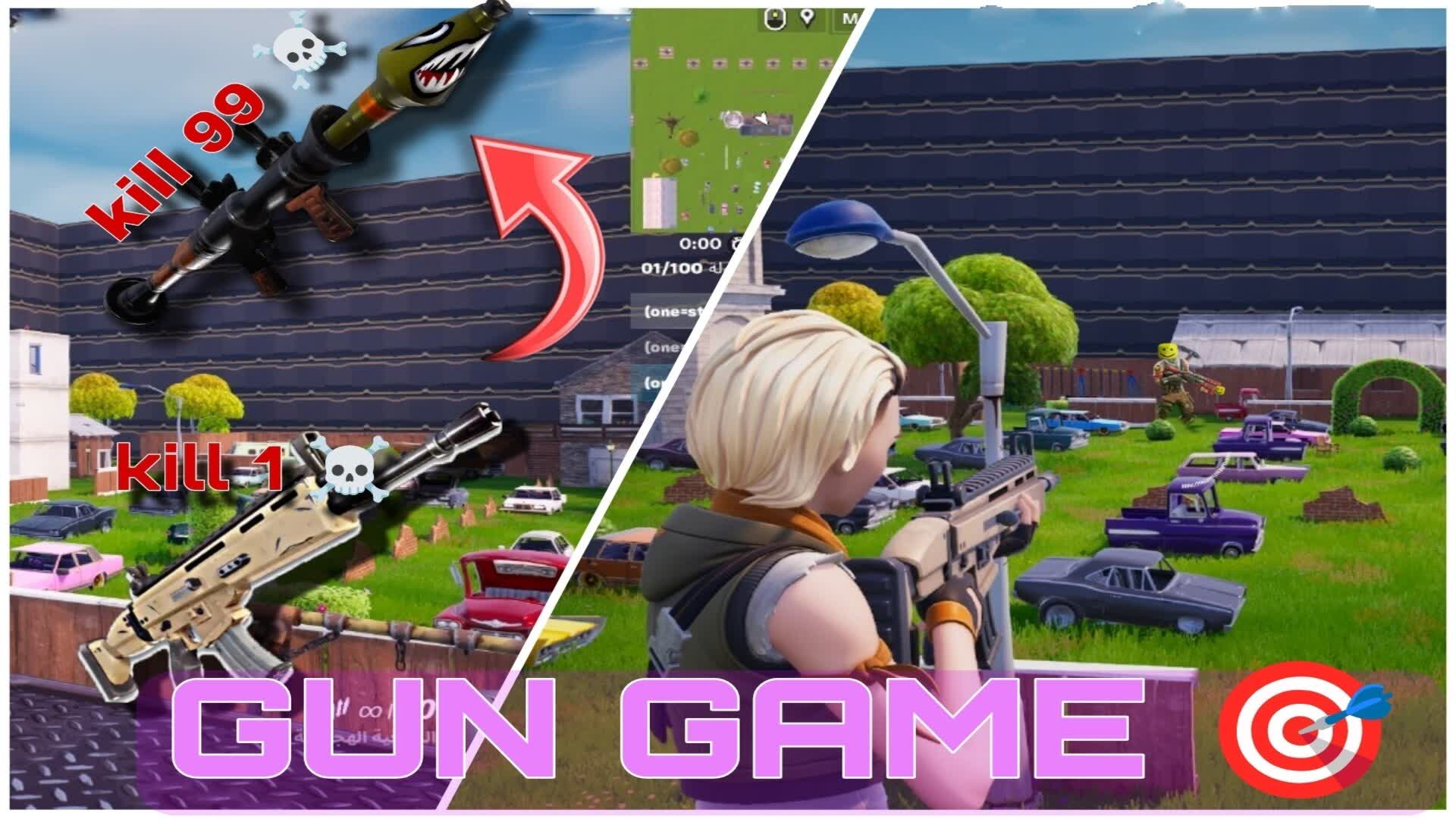 GUN GAME PROOOO — Fortnite Creative map