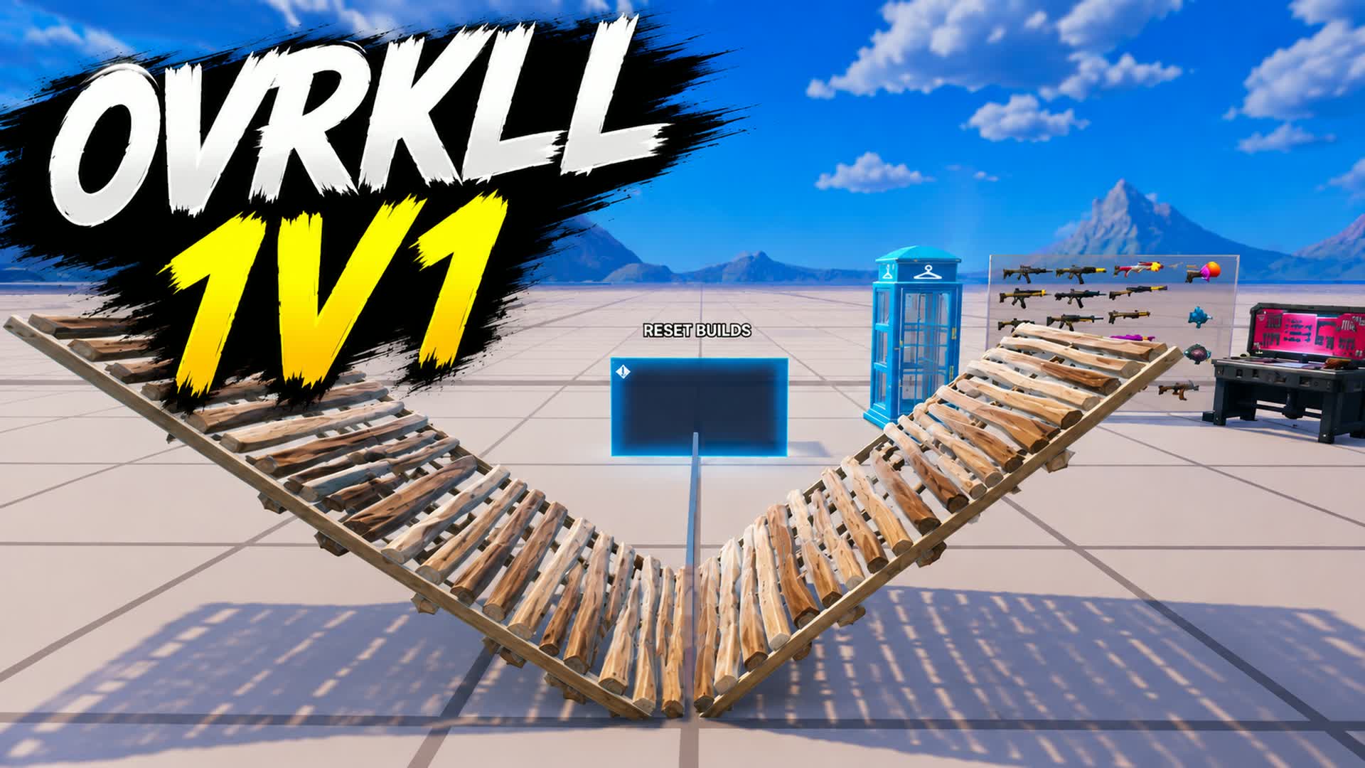 OVRKLL 1v1 ZERO DELAY V2 — Fortnite Creative map