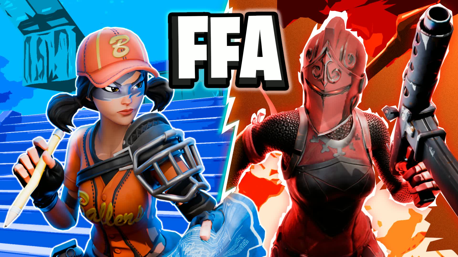 OCTAGON FFA | BUILD VS ZERO BUILD — Fortnite Creative map