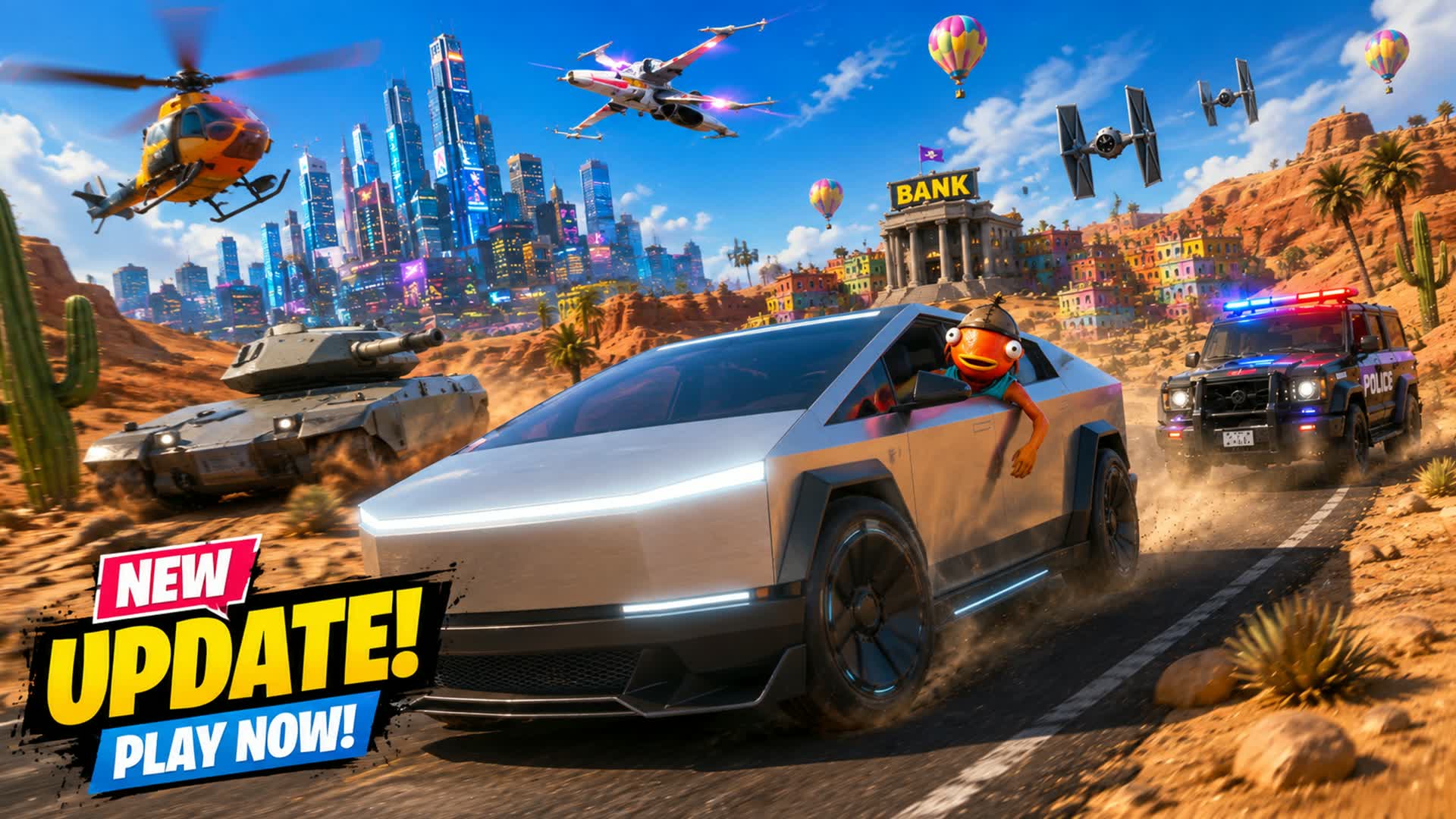 Desert Drive Zombie Star Wars Survival — Fortnite Creative map