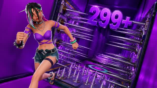 SUPER DEFAULT PARKOUR 299 LEVELS — Fortnite Creative map cover art