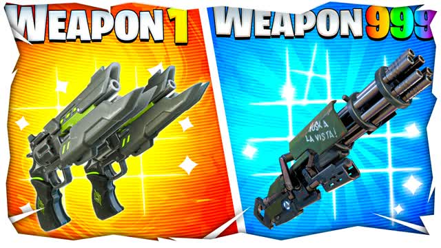 CRAZY GUNS🔫GUN GAME🎯ONE SHOT⭐️ — Fortnite Creative map cover art