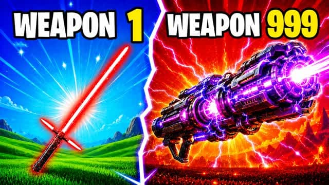 STAR WARS GUN GAME🔫ONE SHOT — Fortnite Creative map cover art