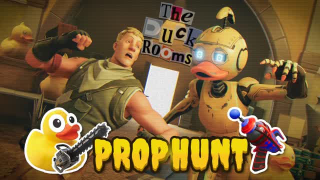 Duck Rooms Prop Hunt🐤 — Fortnite Creative map cover art