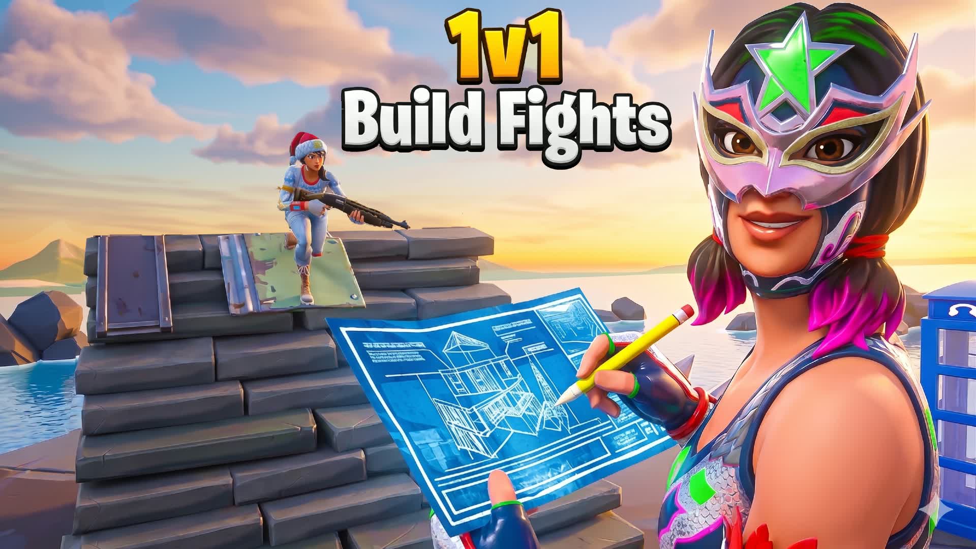 🛠️ Duel 1v1 | Build Fights — Fortnite Creative map