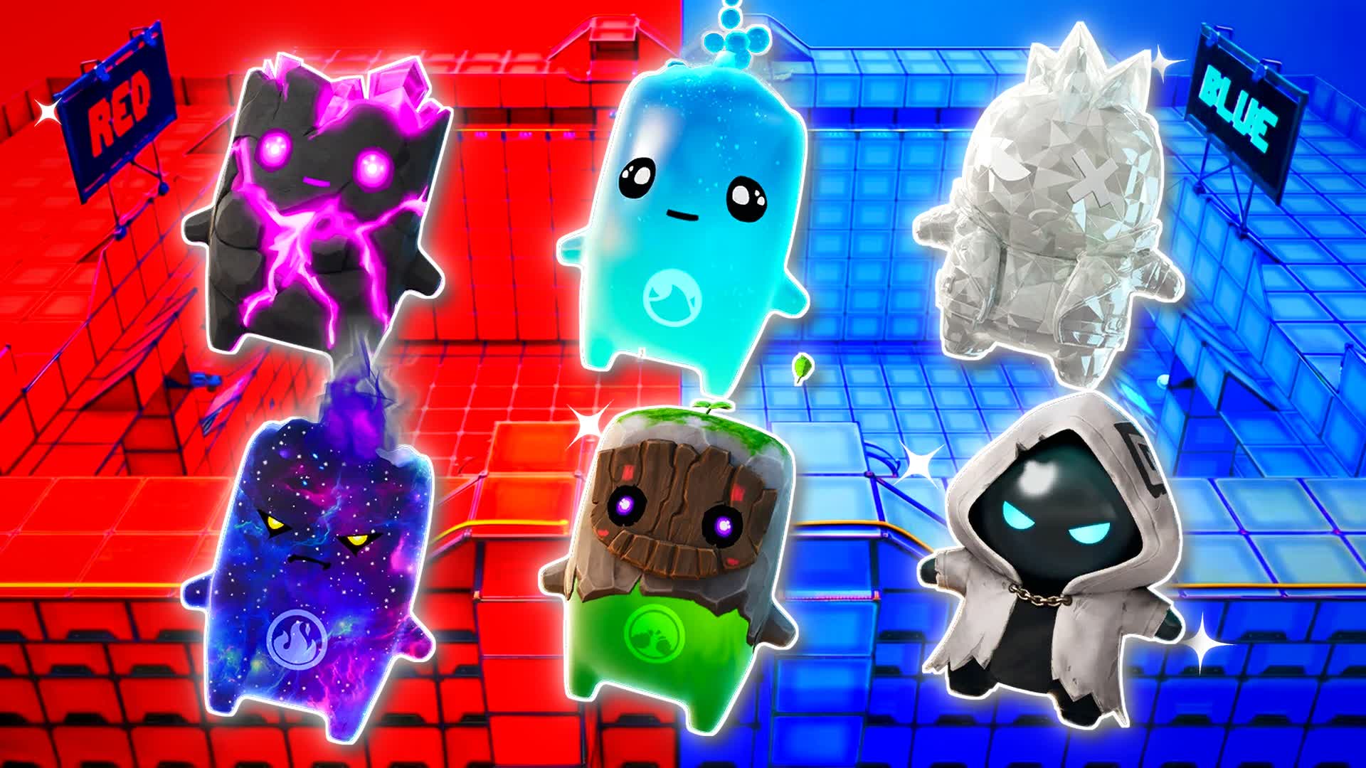 RED VS BLUE POWER CURRENT 🔴🔵 — Fortnite Creative map