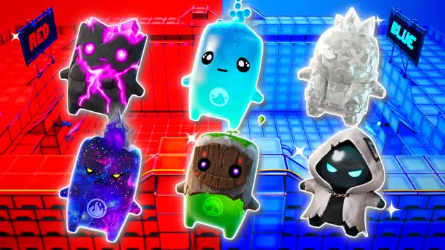 RED VS BLUE POWER CURRENT 🔴🔵 — Fortnite Creative map cover art