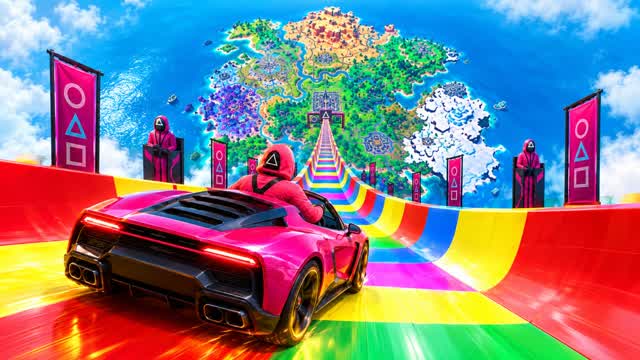 SPEED CARS ROAD — Fortnite Creative map cover art