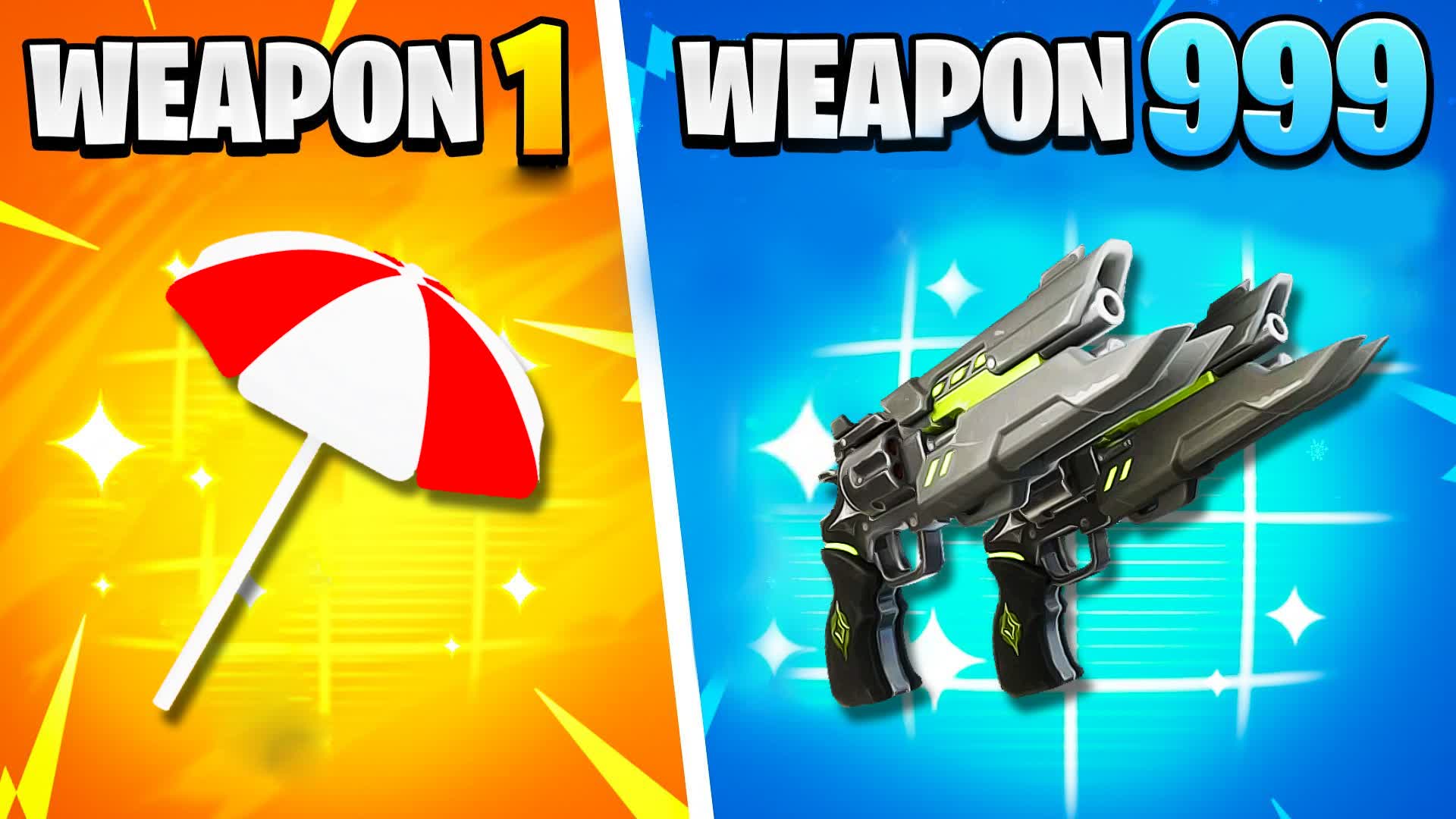 😎 CRAZY GUN GAME 🎯 SUMMER ONE SHOT — Fortnite Creative map