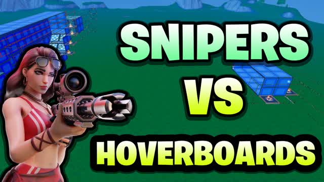 Sniper vs hover boards — Fortnite Creative map cover art