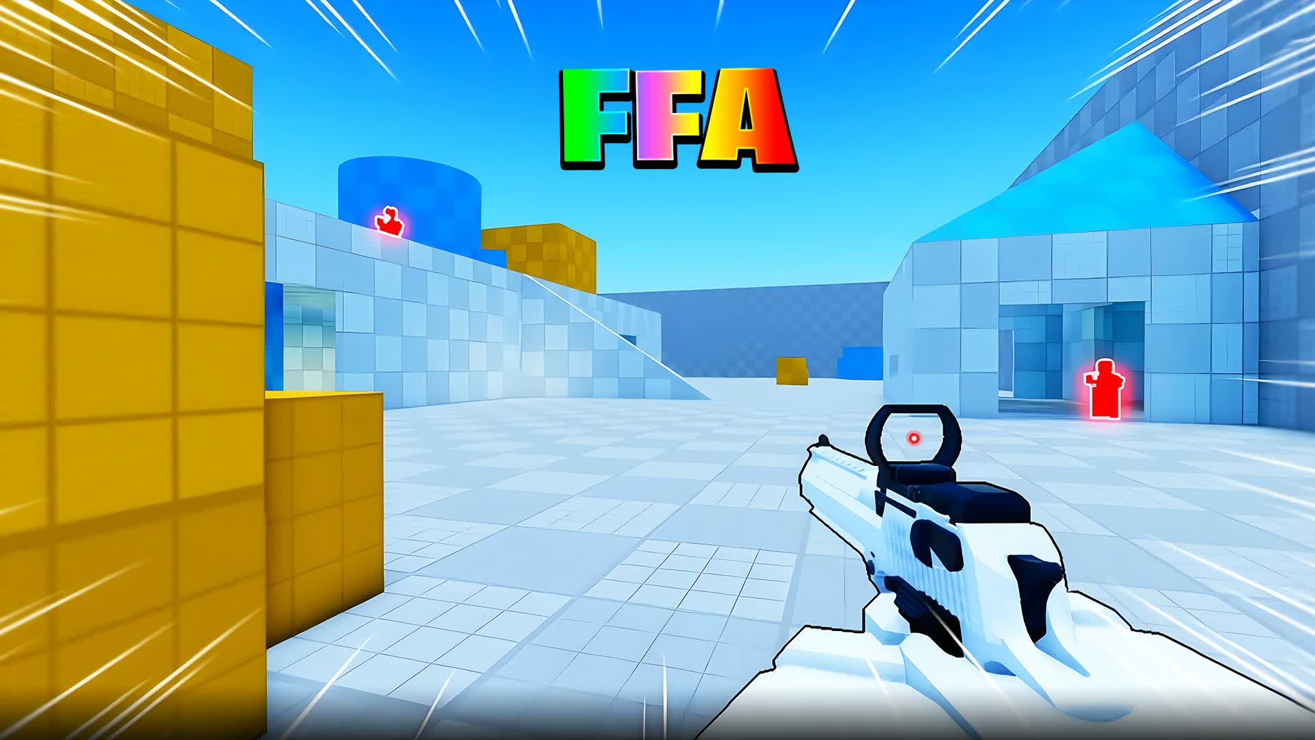 RED VS BLUE 1V1V1 FFA — Fortnite Creative map