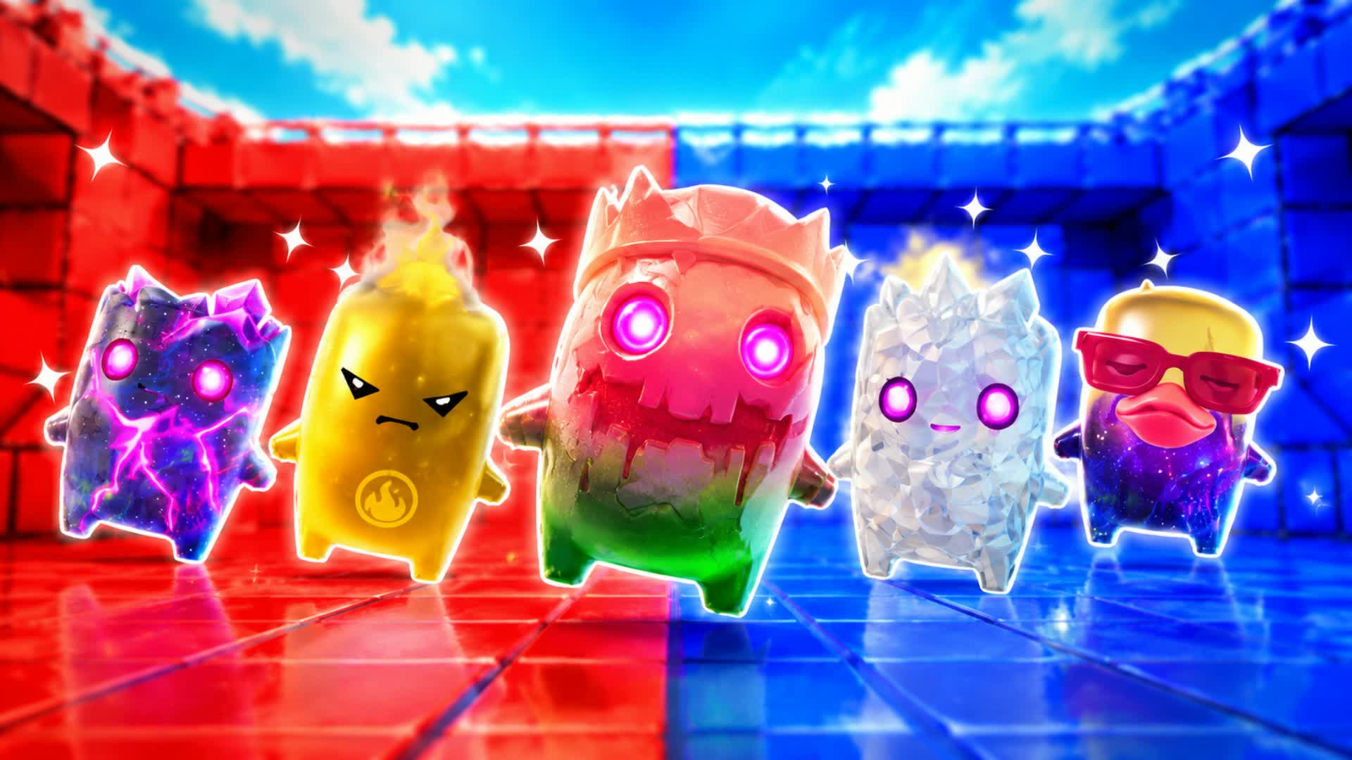 RED VS BLUE BATTLE UNC🔴🔵 — Fortnite Creative map