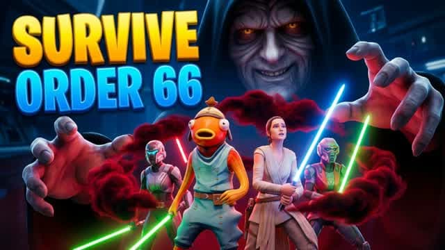 SURVIVE IN THE CIRCLE ORDER 66 — Fortnite Creative map cover art