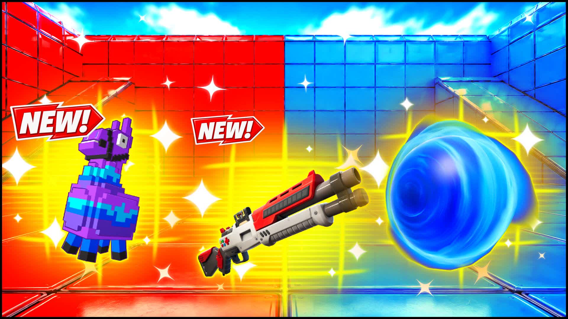 RED VS BLUE WILD DECK 🔴🔵 — Fortnite Creative map