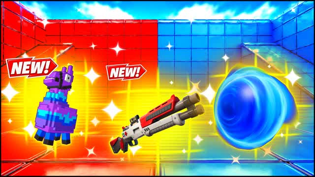 RED VS BLUE WILD DECK 🔴🔵 — Fortnite Creative map cover art