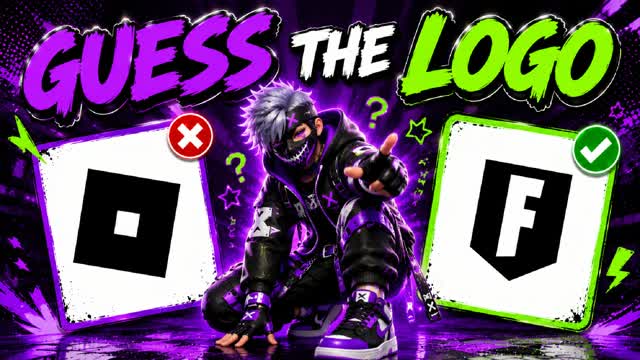 GUESS LOGO 🔎 PARKOUR OBBY — Fortnite Creative map