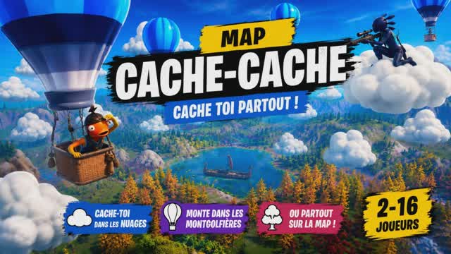 Trouve-moi si tu peux — Fortnite Creative map cover art
