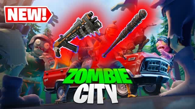 ZOMBIE DRIVE CITY — Fortnite Creative map cover art