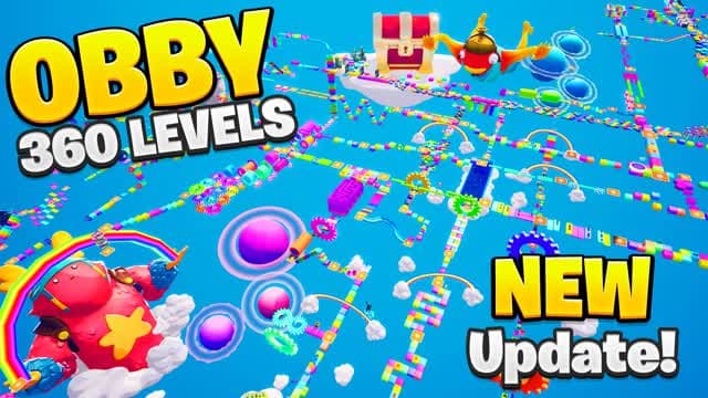 360 LEVEL OBBY PARKOUR ⭐️ — Fortnite Creative map
