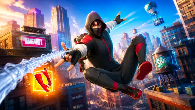 spider man saving the world — Fortnite Creative map cover art