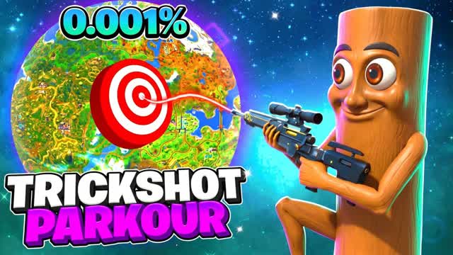 FINAL TRICKSHOT PARKOUR🎯(70 LEVELS) — Fortnite Creative map cover art