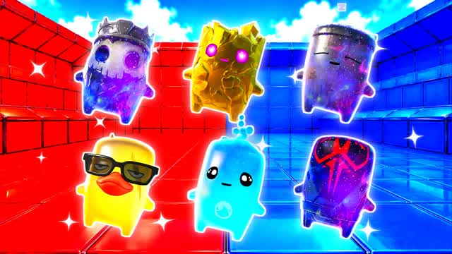 RED VS BLUE SKYBURN 🔴🔵 — Fortnite Creative map cover art