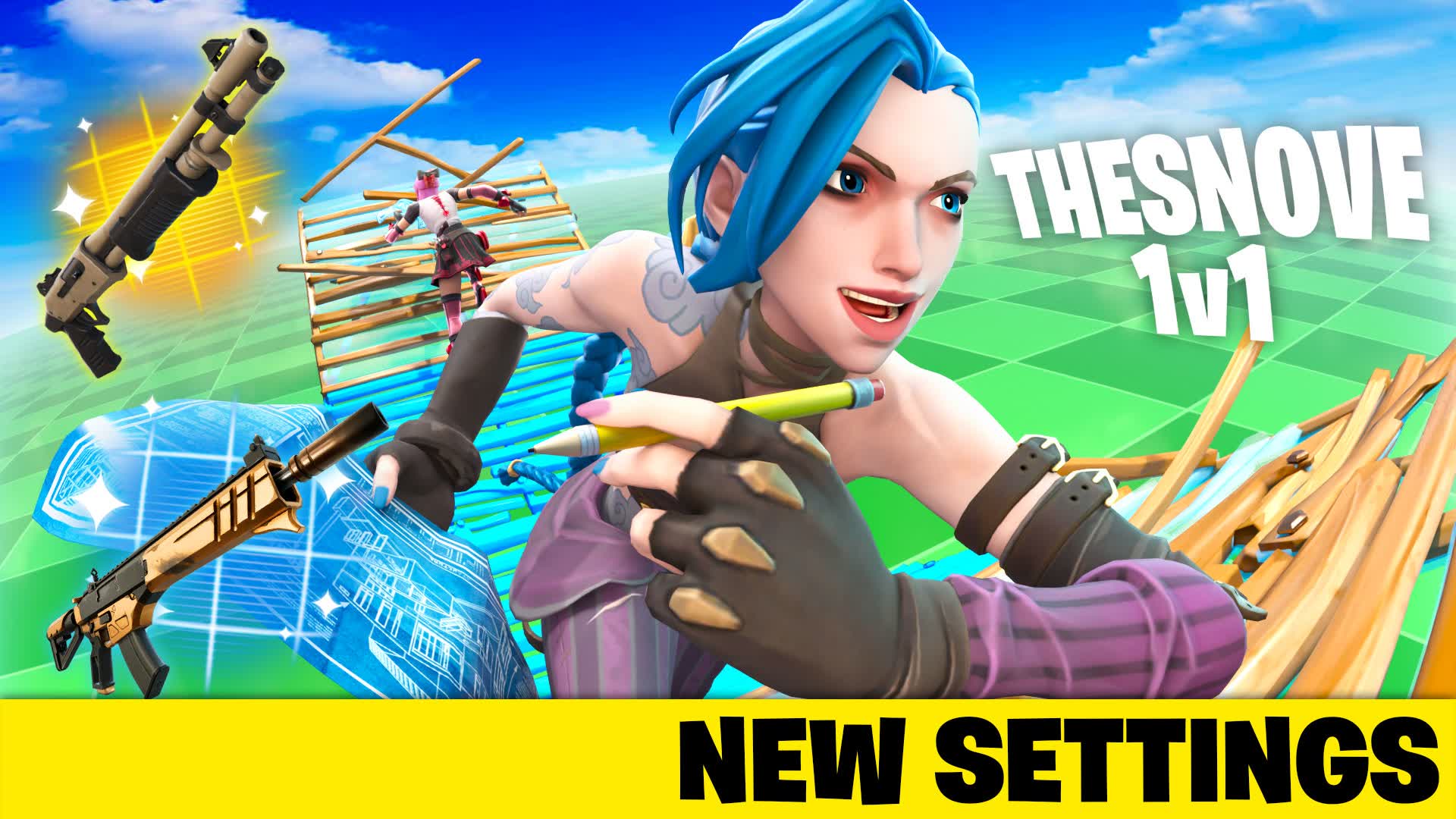 TheSnove 1v1 SENS — Fortnite Creative map