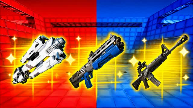 Super 🔴 VS 🔵 — Fortnite Creative map cover art