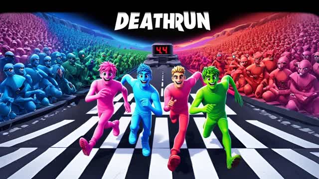 ⚡DEATHRUN RACE (4 PLAYER) 🏃💥 — Fortnite Creative map cover art