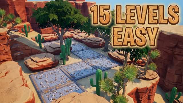 Desert Escape Parkour 15 LEvel (7711)🏜️ — Fortnite Creative map