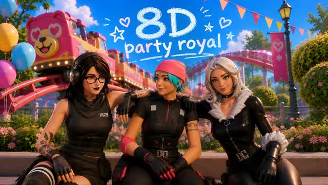 PARTY ROOYAL 8D — Fortnite Creative map cover art